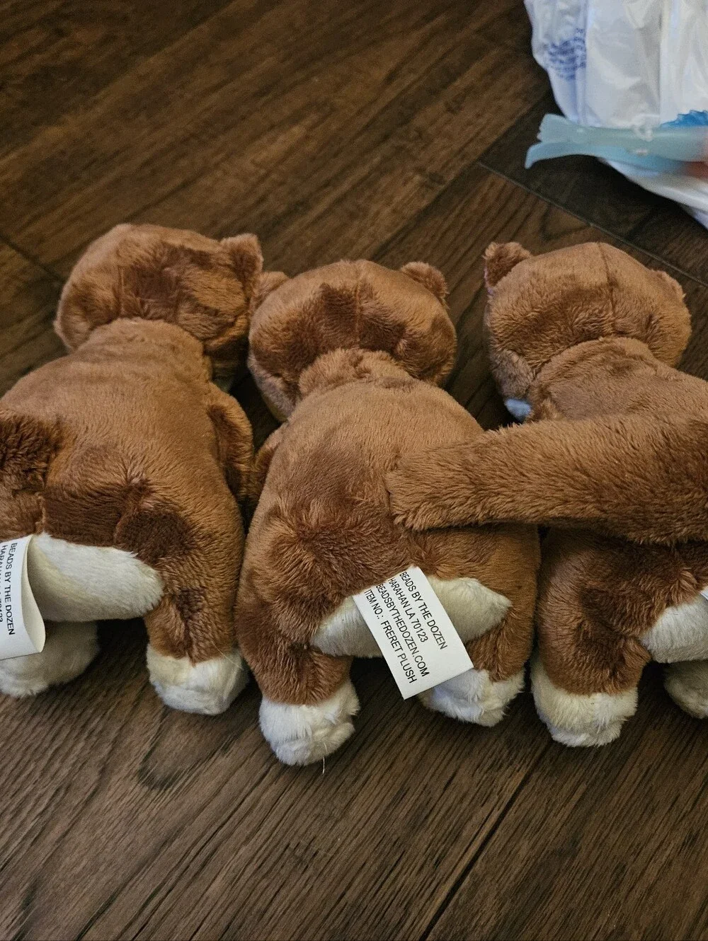 Mardi Gras Freret Plush Stuffed Animal Used Condition Lot Of 3 Ferrets Toys .